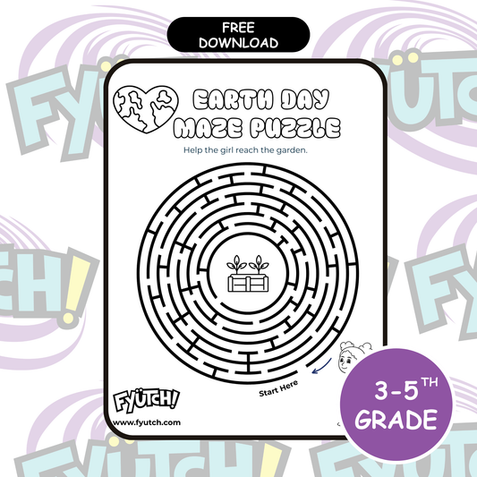 Earth Day Maze Adventure| Grades K-5