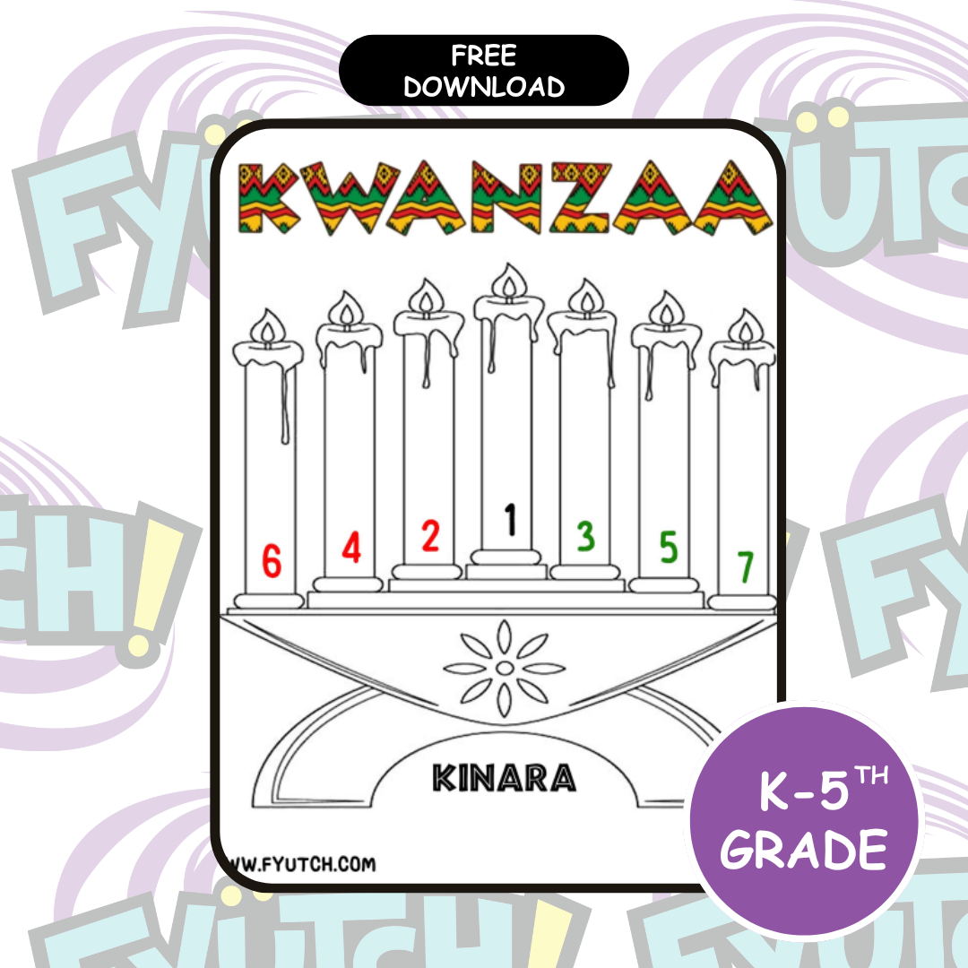 FREE Kwanzaa Activity and Coloring Page | Grades K-5