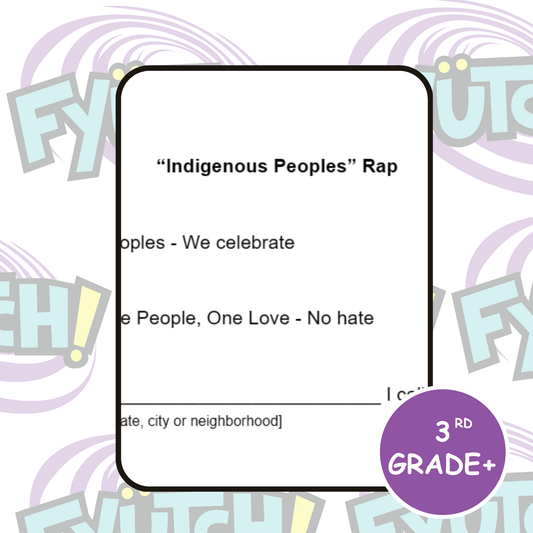 Indigenous Peoples Day Rap Activity | Grades 3+