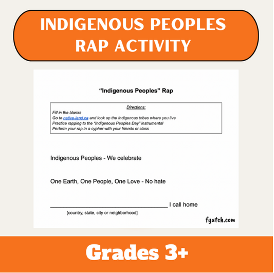 Indigenous Peoples Day Rap Activity | Grades 3+