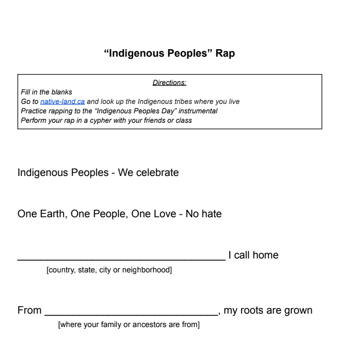 Indigenous Peoples Day | Native American Heritage | Lesson Plan | Grades 4+
